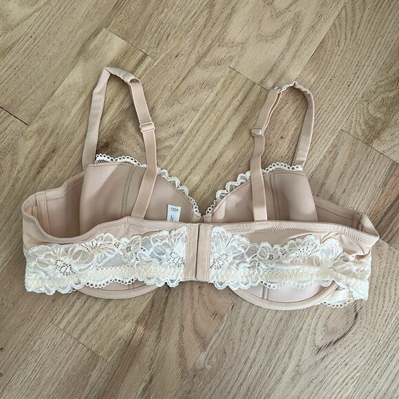Adore Me Mathilda Contour Plus Cream Lace Bra 40D NWT - Picture 5 of 6